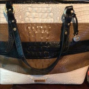 Authentic Brahmin leather tote